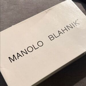 Manolo Blahnik Black Strappy Heels